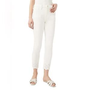 Jen7 by 7 for all mankind eyelet hem ankle skinny jeans Size 14